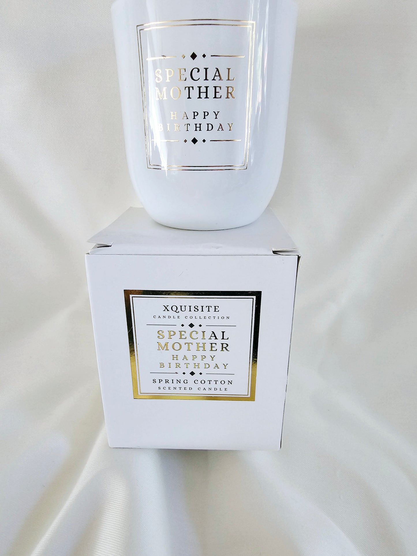 Xquisite Spring Cotton Scented Candle Glass Jar Special mother
