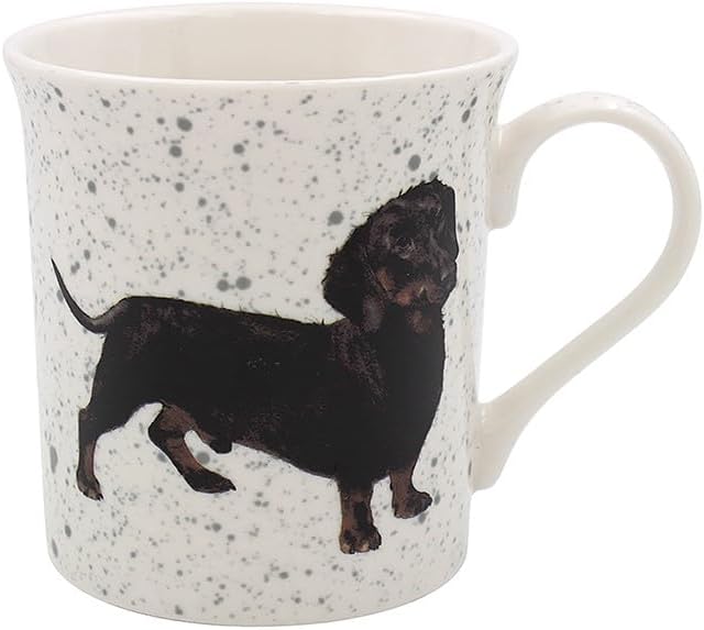 Lesser & Pavey British Designed Coffee Mug | Ceramic Coffee Mugs for Home or Work | Large Mugs for Hot Drinks | Dachsund Tea and Coffee Cups - Sarah Boddy