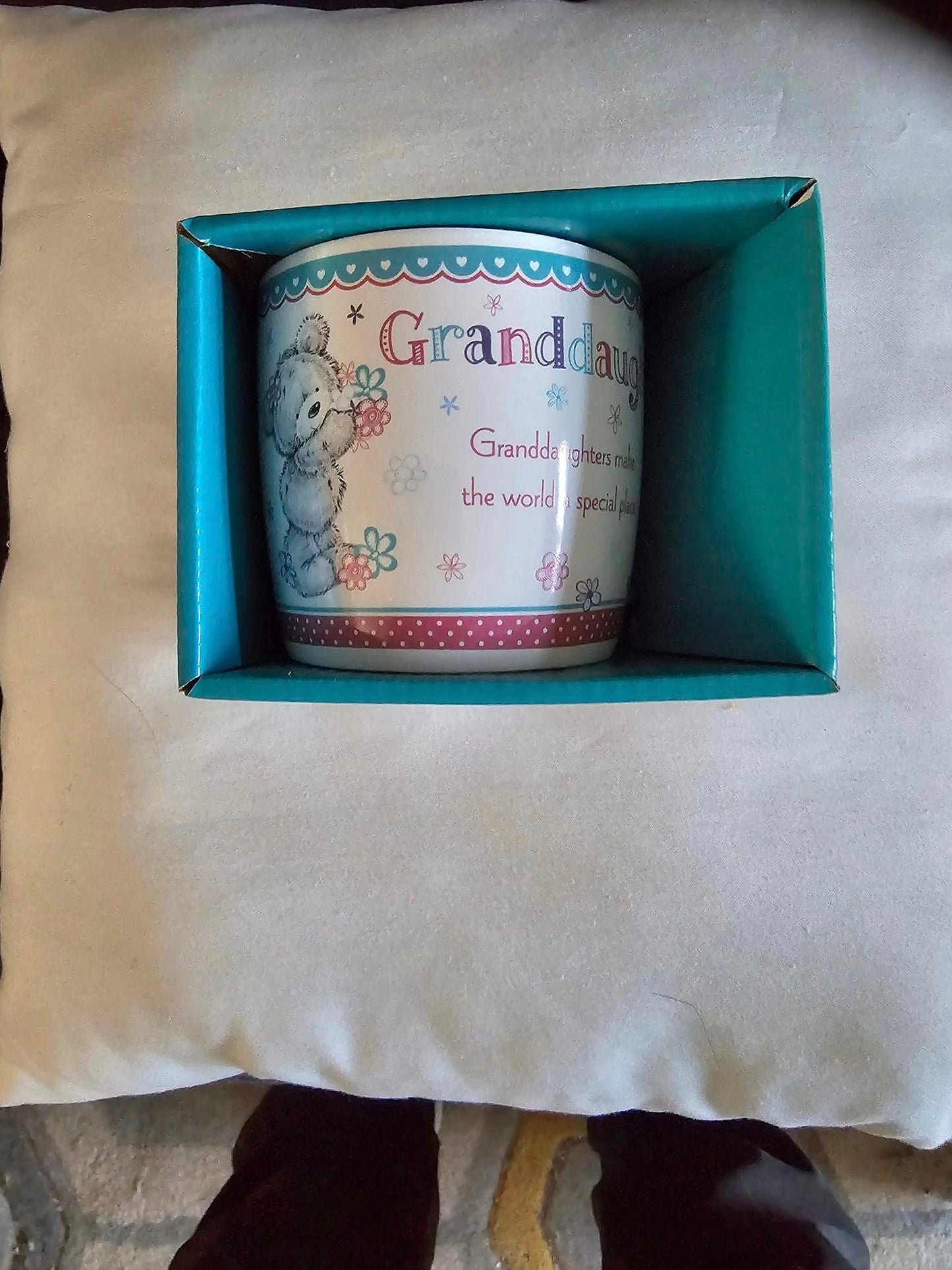 granddaughter mug boxed because you're special