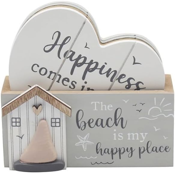 Lesser & Pavey Beach Coasters Set 4 | Lovely Gifts For Women & Men | Designed By Love and Affection | Coasters Set For All Modern Kitchen & Offices