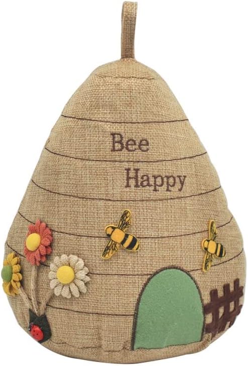 Beehive Design Doorstop | Brown