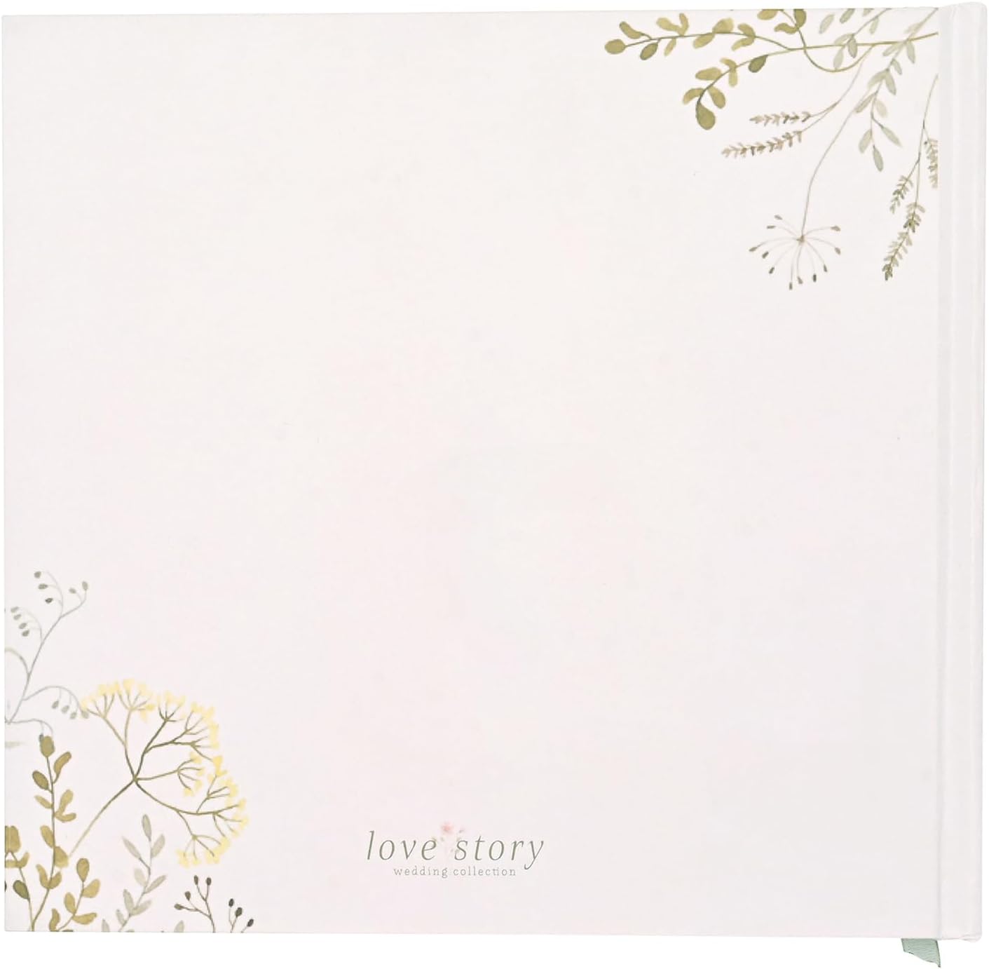 Love Story - Wildflower Wedding Album - Keepsake Picture/Photo Album Perfect for Storing Cherished Memories - Engagement/Bridal Shower Gifting H: 19cm x W: 17cm.