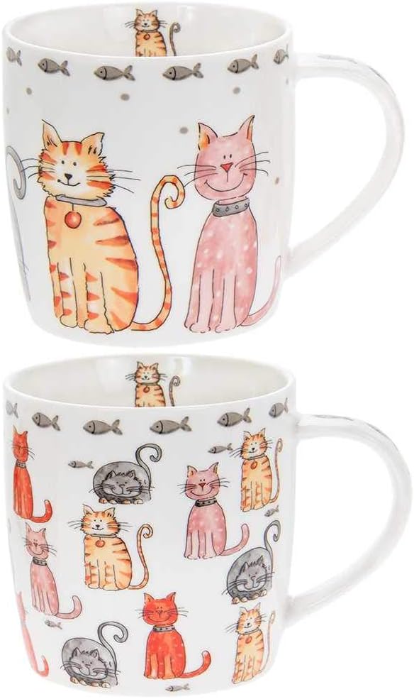 Multi Cats Cartoon Mug one at random