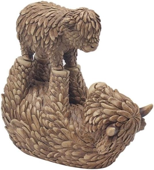 Hughie Highland Cow & Calf Figurine