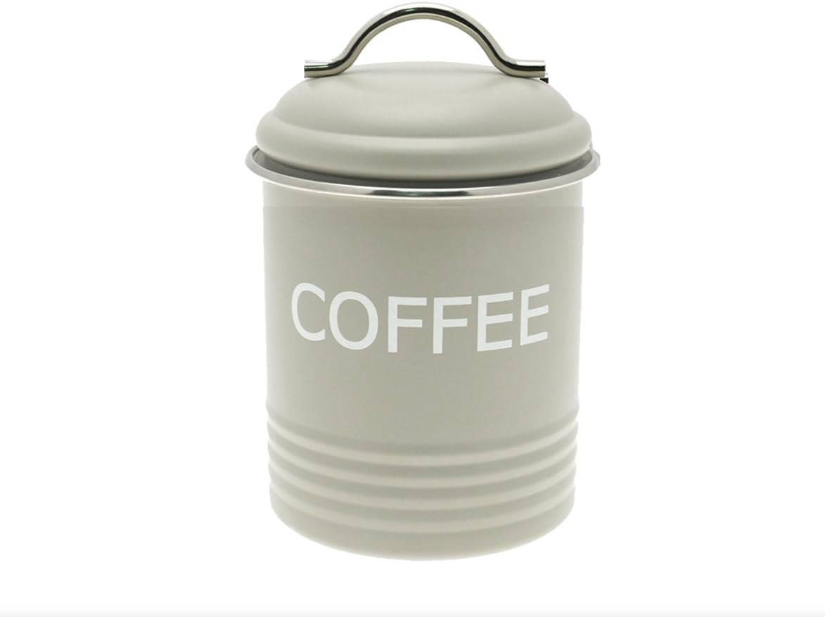 Home Sweet Tin Coffee Canister retro