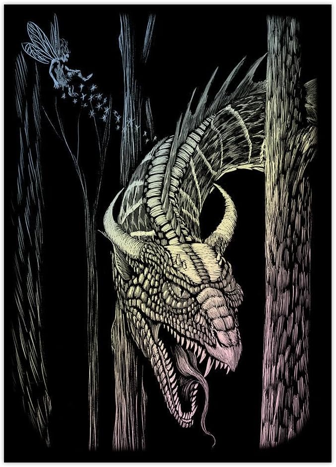 Royal and Langnickel Mini Holographic Engraving Art - Forest Dragon
