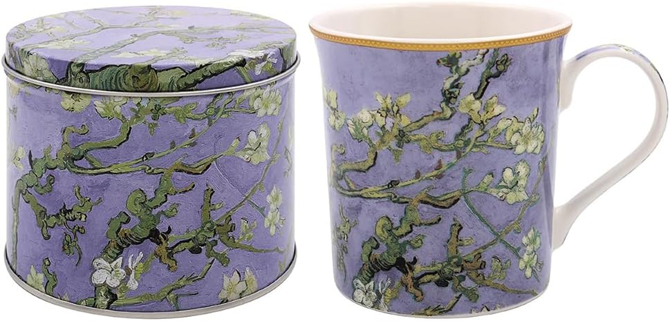 Lesser & Pavey Van Gogh Almond Blossom Ceramic Mug in Tin
