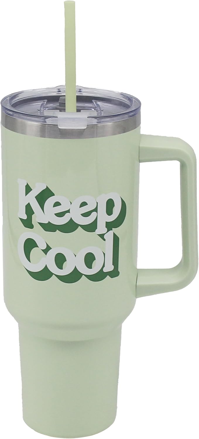 keep Cool Double Walled Stainless Steel Drinks Cup 1200ml for Kitchen | Lovely Coffee Cup Set for Home & Office
