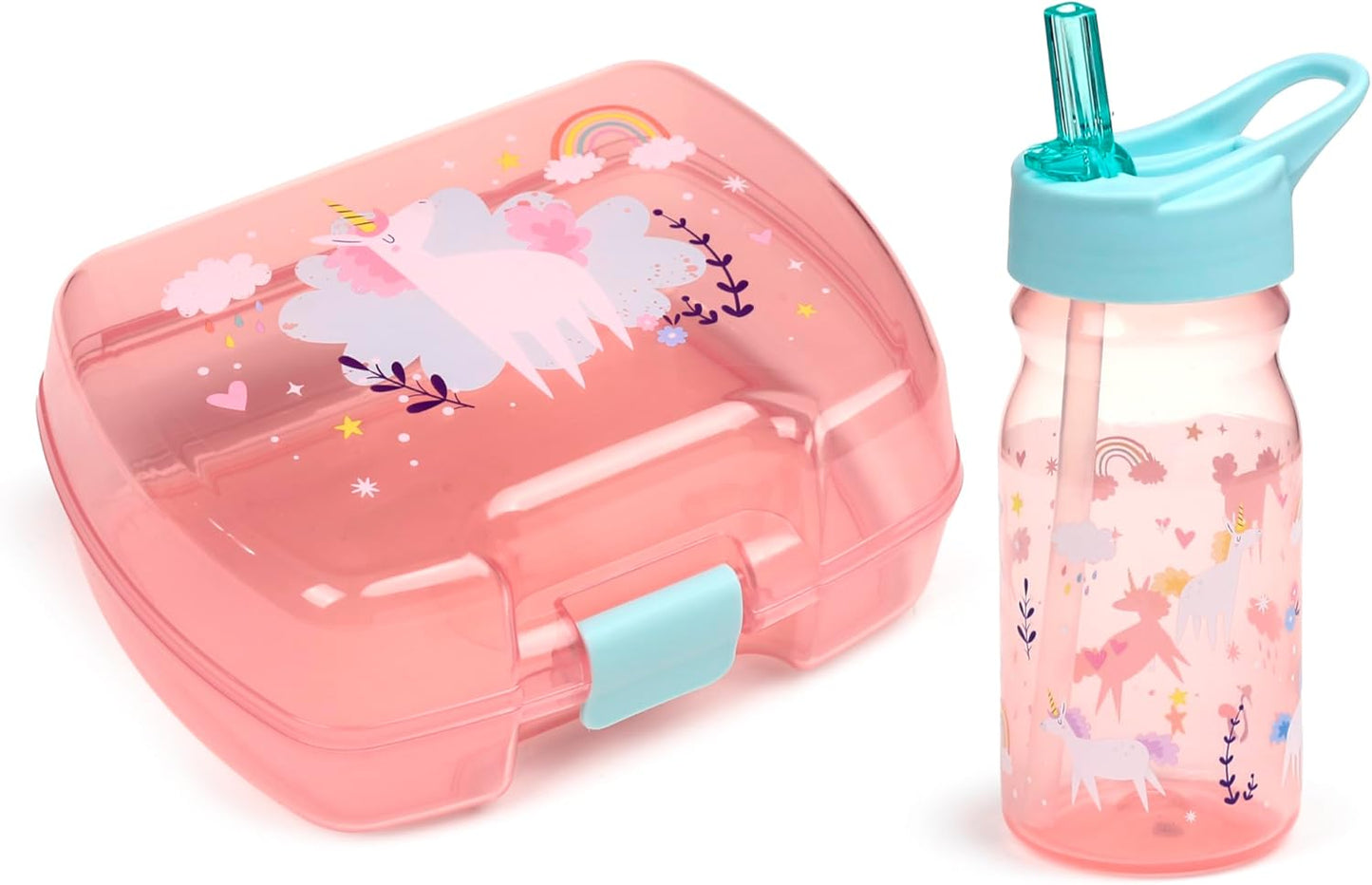 Puckator LBSET02 Snack Holder Set, Polypropylene, Pink