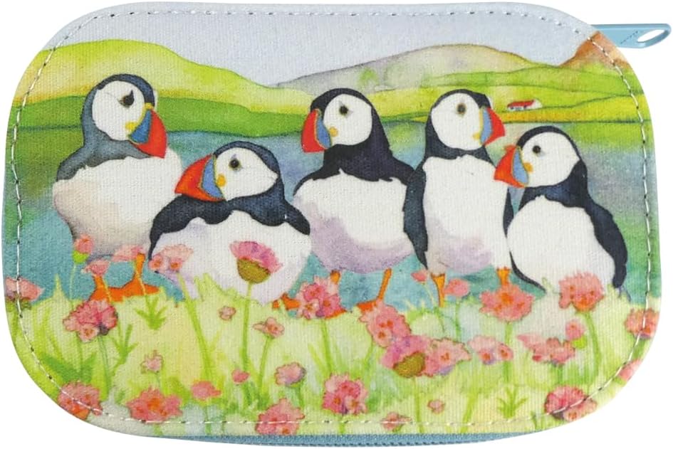 Emma Ball Sea Thrift Puffins Zipped Sewing Set Kit, Travel,Home Gift