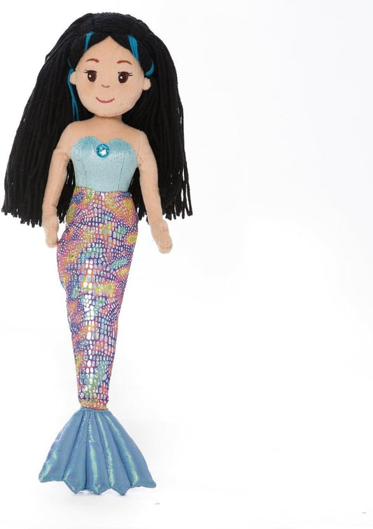 AURORA Sea Sparkles 13349 Mermaid Aqua Plush, Blue, 18 inch
