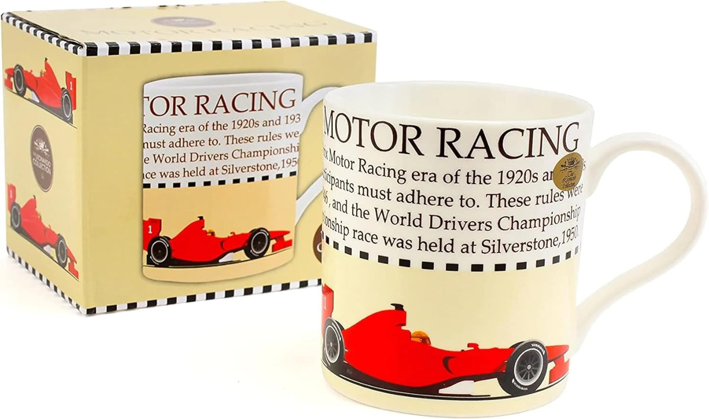 Lesser & Pavey Leonardo Collection Premium Motor Racing Funny Tea and Coffee Mug - Perfect Ceramic Gift China Cup for Racing Fans