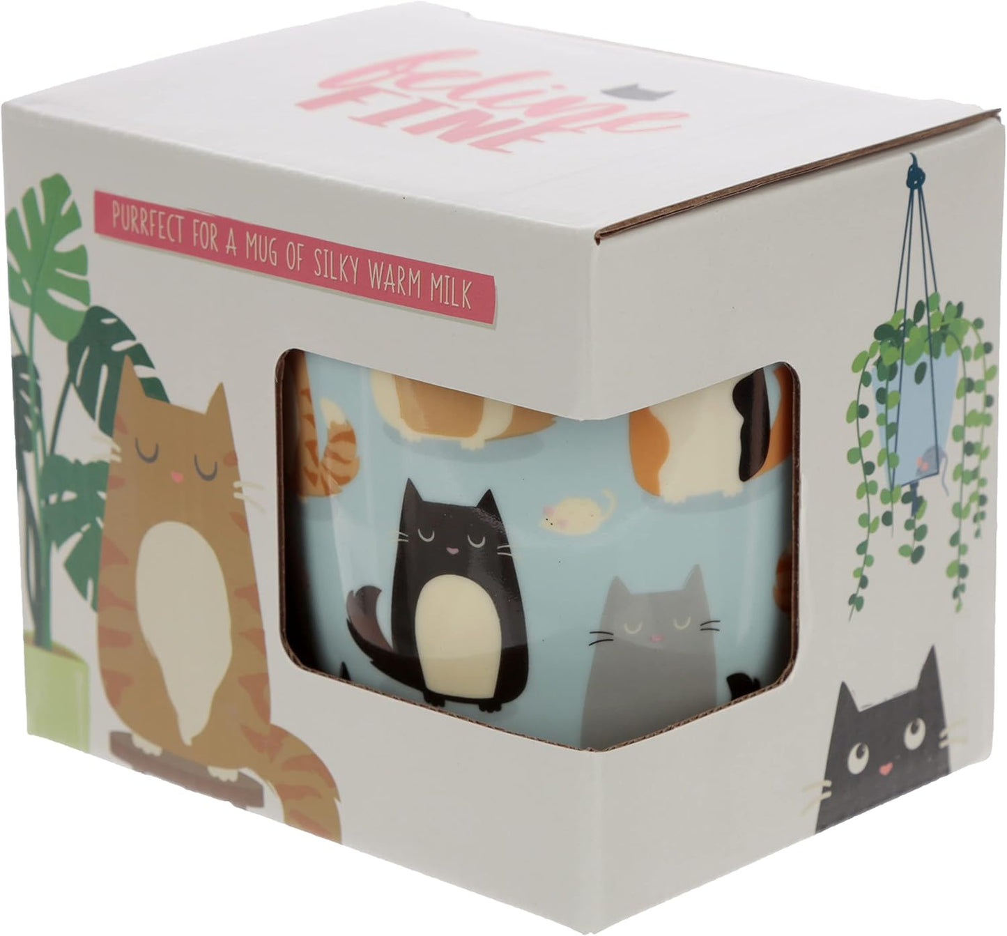 Puckator Feline Fine Cat Porcelain Tea Coffee Mug
