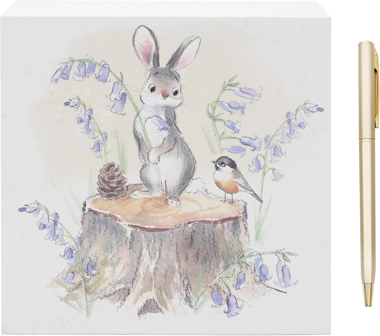The Leonardo Collection Paper Shed Design Hare & Bird Memo Pad & Pen for Notes | Daily Memo for Office Use As 2025 Diary | Ideal Journals for Women...