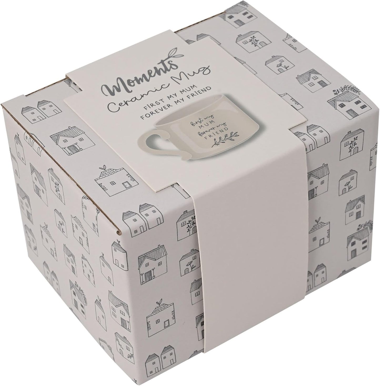 Moments Stoneware Ceramic Mum Forever Friend Mug - Fawn Colour