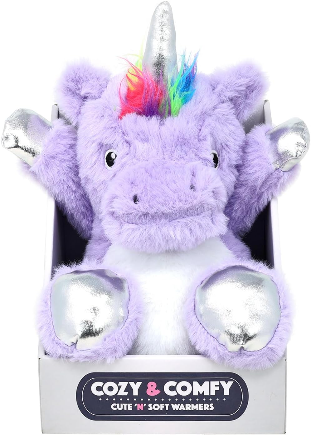 Lesser & Pavey Warm Microwavable Teddy | Lovely Microwave Heat Teddy Snuggle Toys for Kids | Microwave Teddy Warmer Perfect for Cold Months - Unicorn