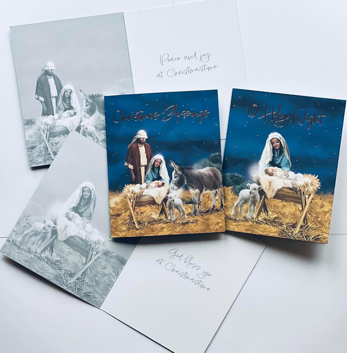 Luxury Religious Christmas Cards 22 in a Box Two Designs