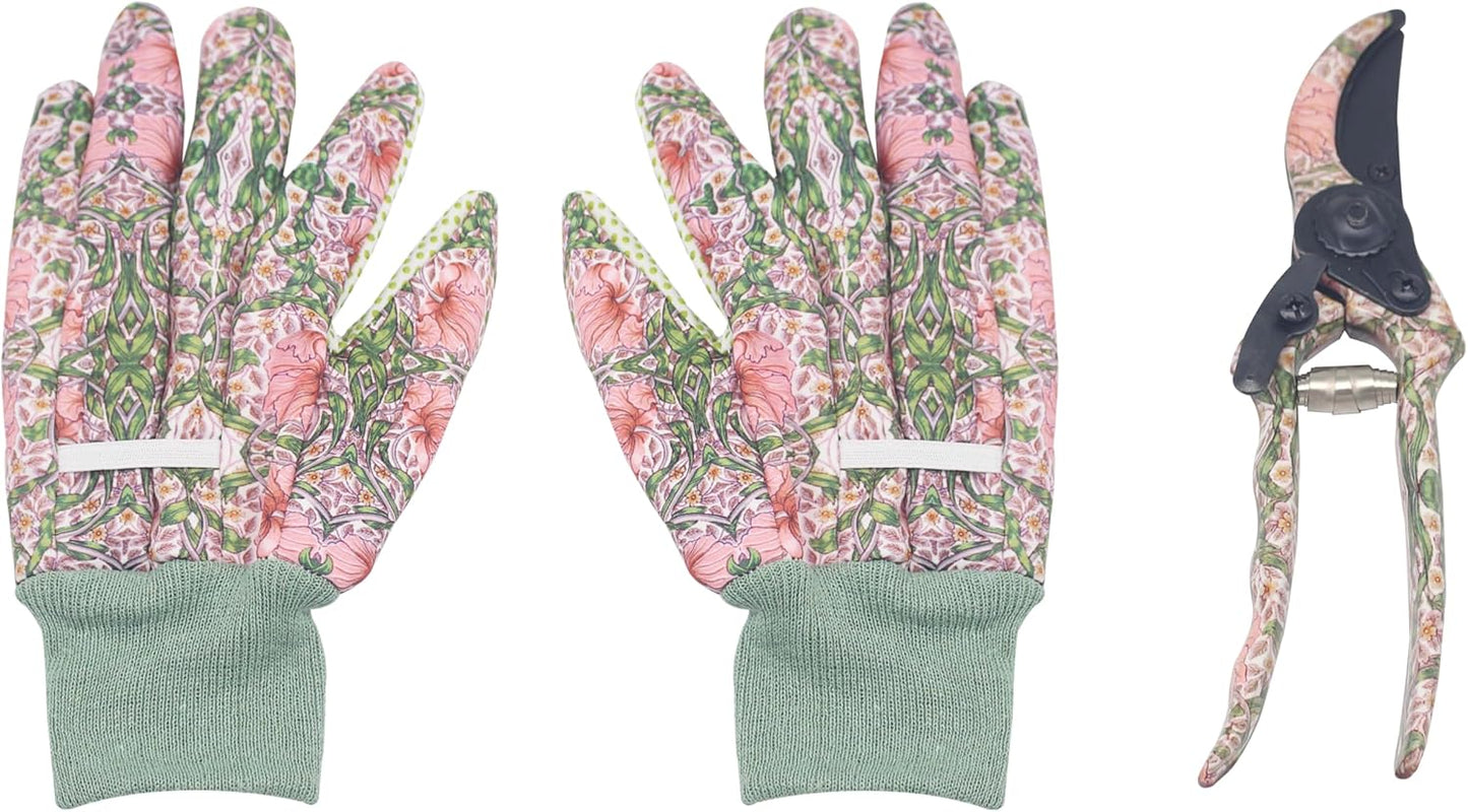 The Leonardo Collection William Morris Pimpernel Garden Tool Set For Gardening | Ideal Tool Kit & Gardening Gifts For Women & Men | Durable Garden...