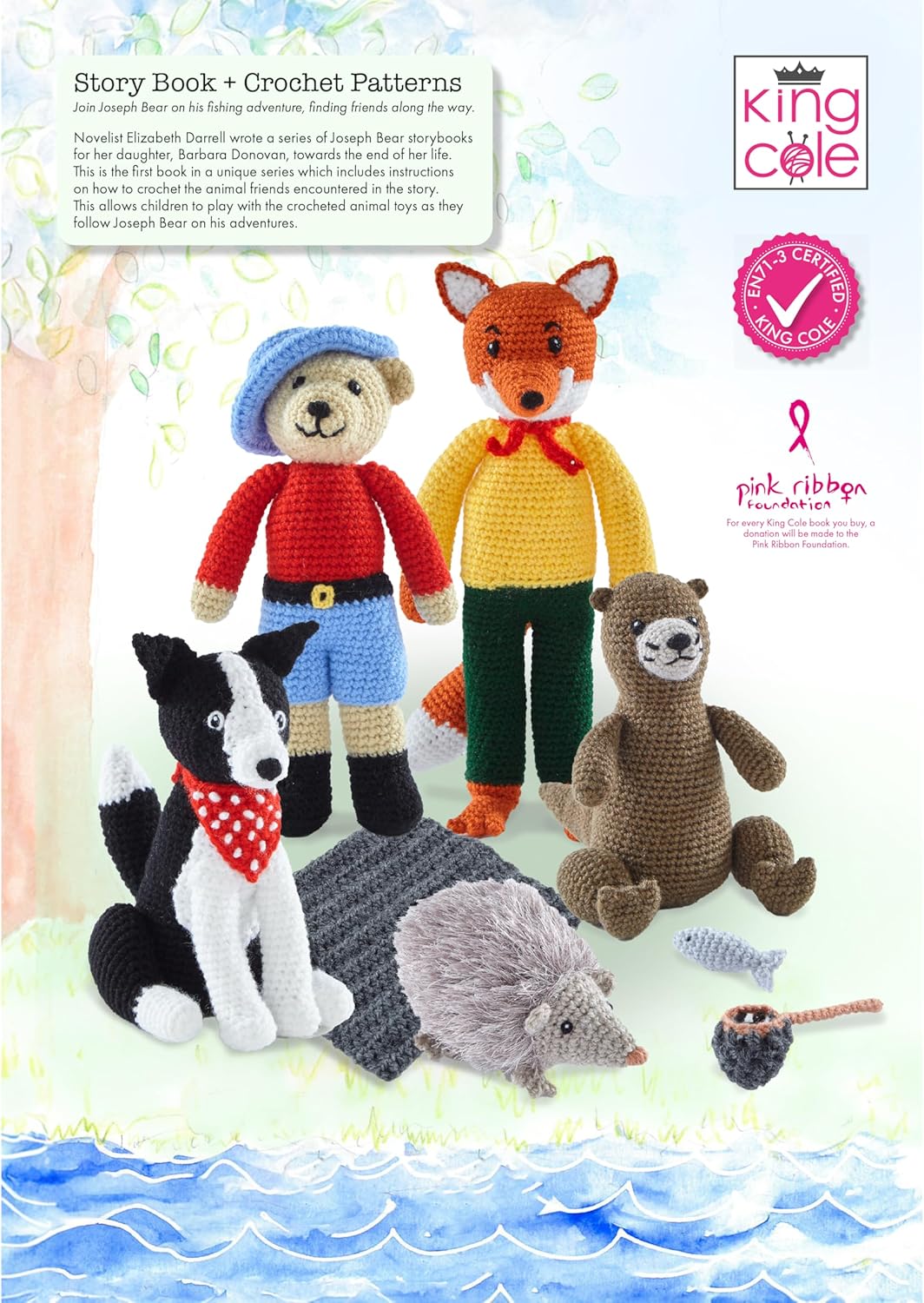 King Cole Joseph Beer Goes Fishing - Crochet Patterns & Story Book