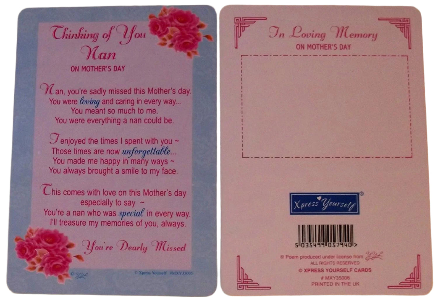 Loving Memory Mother's Day Graveside Memorial Card & Holder