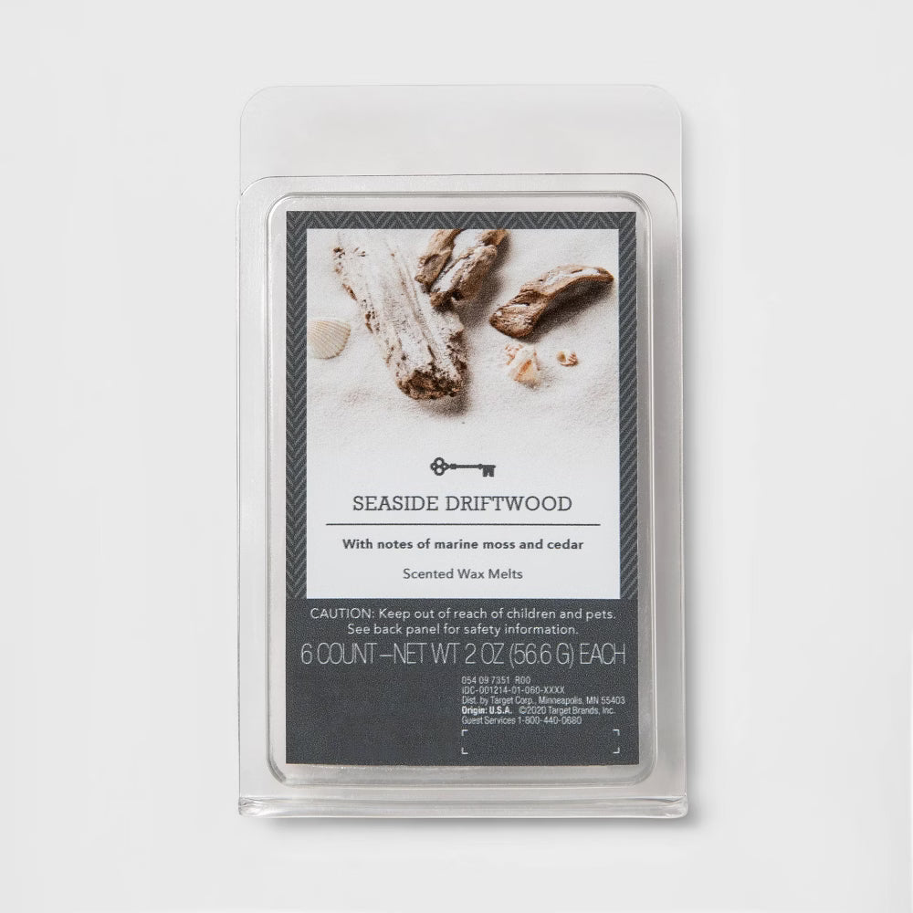 seaside driftwod Wax Melts - 6 Count - Net WT 2 oz