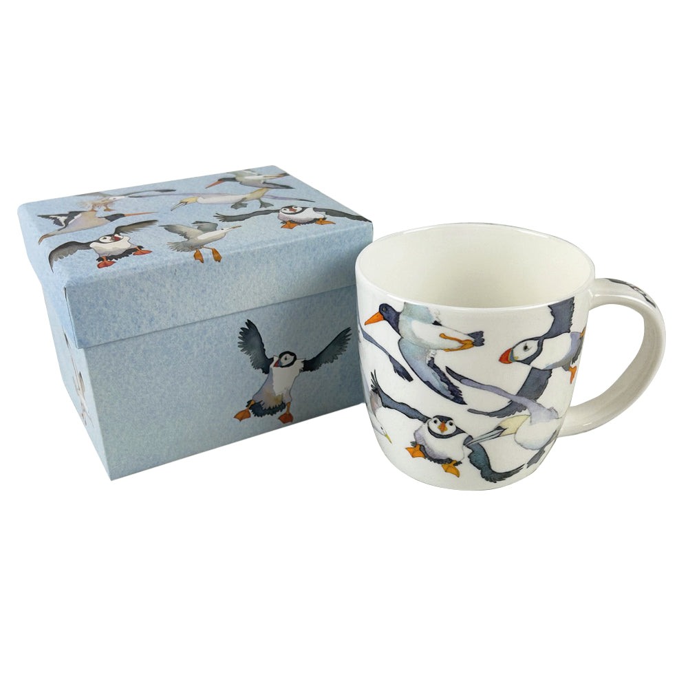 FLYING SEABIRDS BONE CHINA MUG WITH GIFT BOX SKU: MUG71
