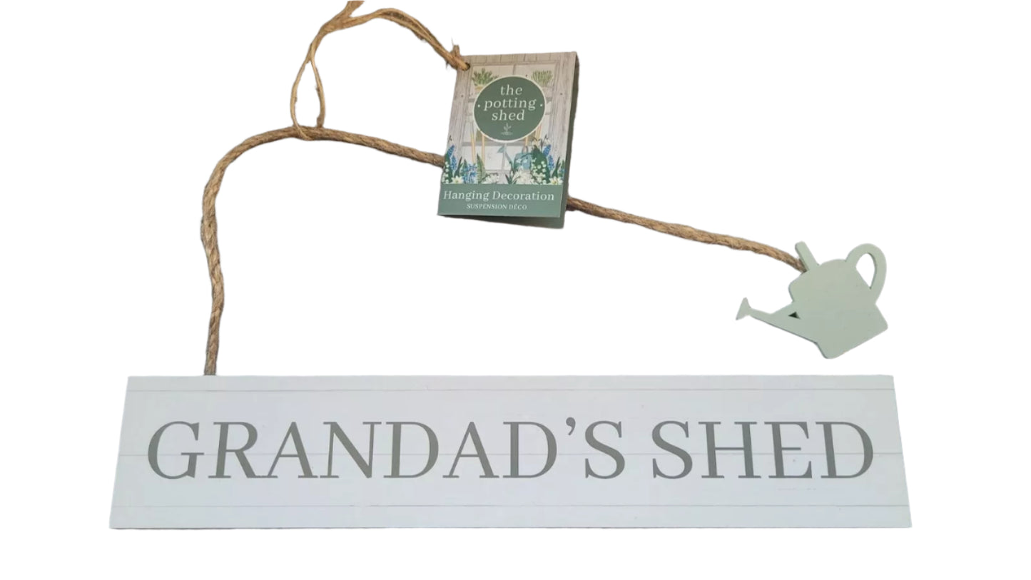 The Potting Shed Hanging Garden Signs 26cm Garden Shed Gift grandads shed
