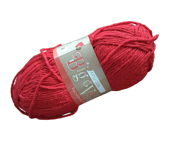 King Cole Coton recycled Aran rust 1168 100g