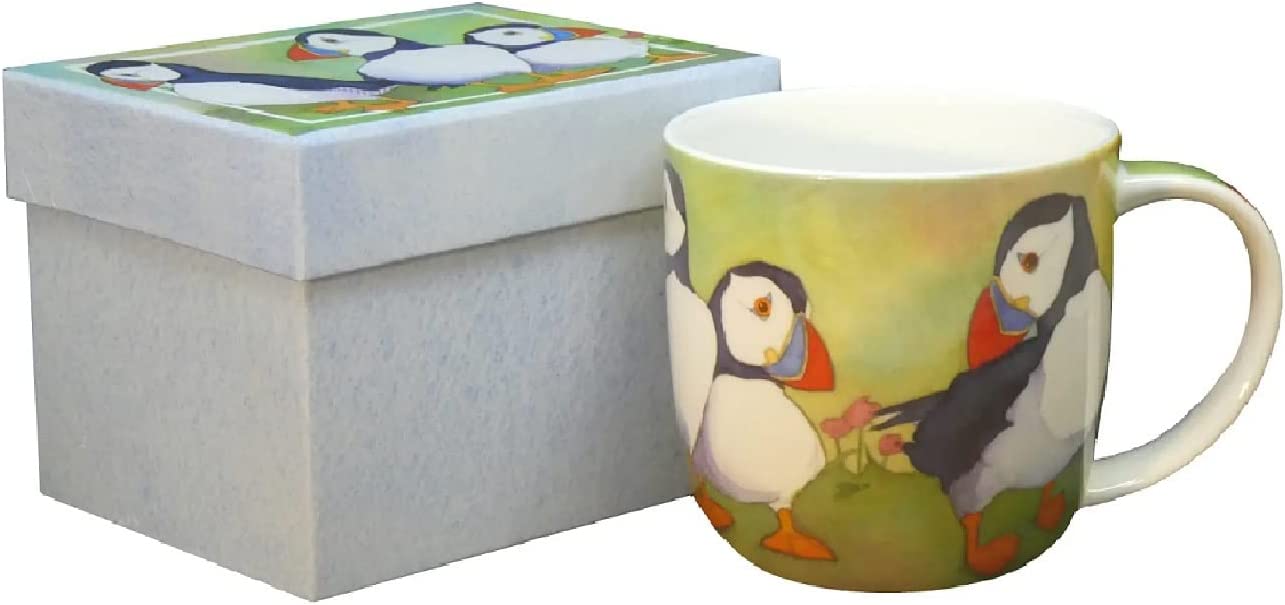 Puffins Bone China Mug with Gift Box