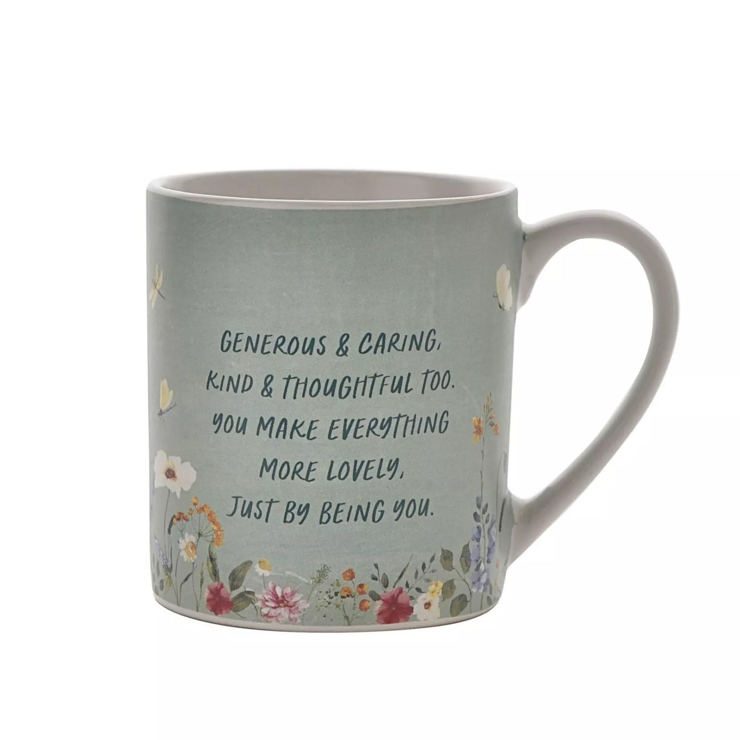 Cottage Garden Lovliest Mum Wild Flower & Bee Design Mug