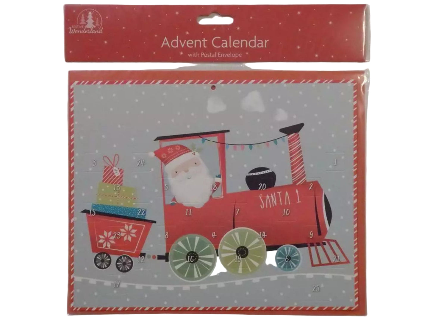 Christmas advent calendar santa train