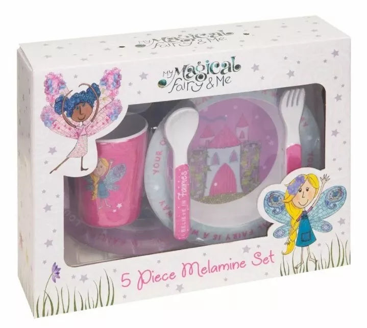 My Magical Fairy And Me Pink Children's Girl's Fun 5 Piece Dinner Set