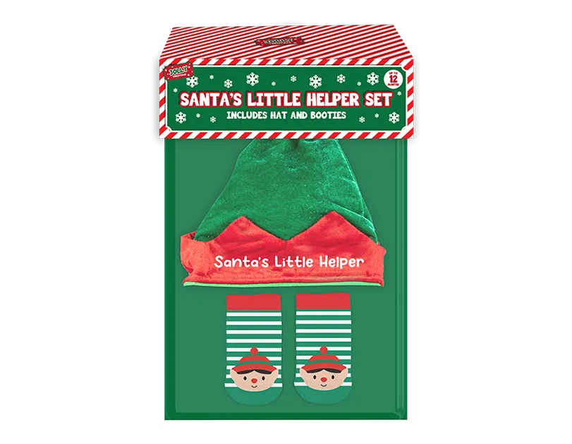 Santa's Little Helper Hat & Sock Set