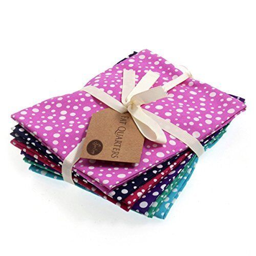 Fat Quarter Bundle: Cotton: 6 x 54cm x 45cm: Summer Dot