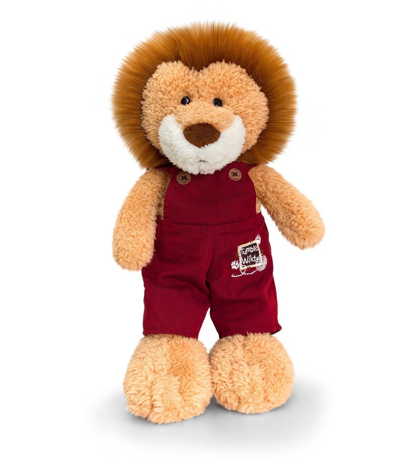 Keel Toys Tumbleweed Wild 20cm Lion W/ Dungarees kingsley - hanrattycraftsgifts.co.uk