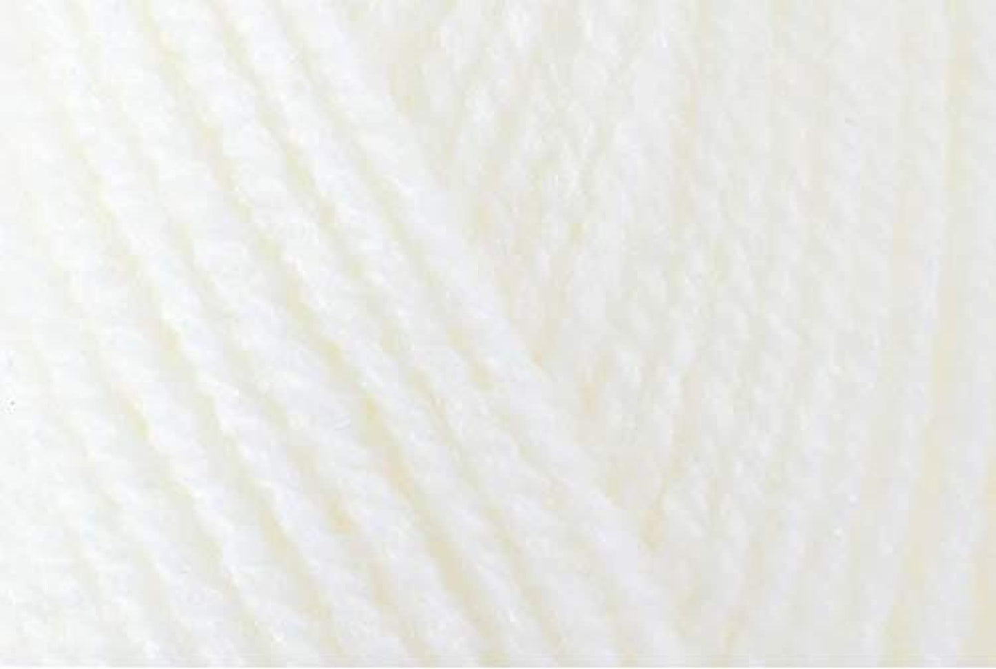 King Cole Big Value Baby Double Spot Ball of acrylic knitting yarn White 50 g