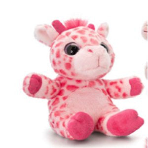 Keel Toys Pink Giraffe Sparkle Eyes - hanrattycraftsgifts.co.uk