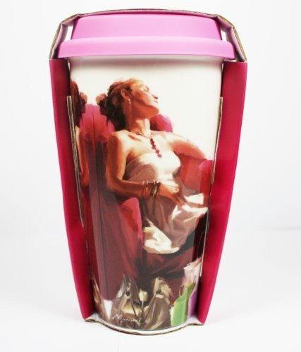 [LP32741] On Sale, Reduced to Clear - 'A Girl's Life' Double Walled Insulation With Silicon Travel Mug, Shopping, Bags etc Design, Make a Great Gift for Mum, Sister, Aunty, Niece, Gran, Keeps Drinks Hot, Ideal For Use On The Move, 6.5 inches/17cm in - hanrattycraftsgifts.co.uk