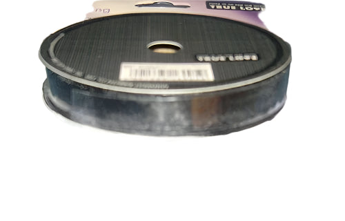 20m x 15mm WOVEN EDGE WEDDING ORGANZA RIBBON - BLACK - hanrattycraftsgifts.co.uk