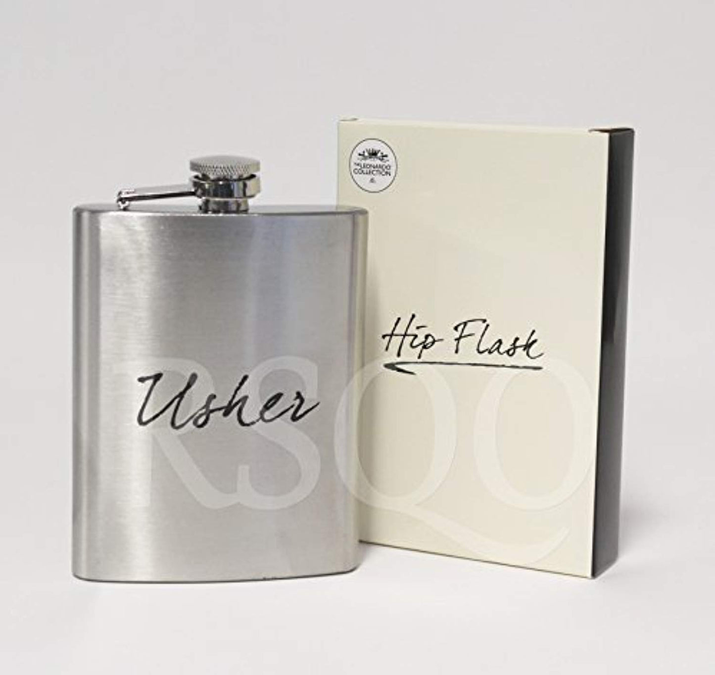 Usher Silver Aluminium Keepsake Hip Flask - Wedding Favour - hanrattycraftsgifts.co.uk