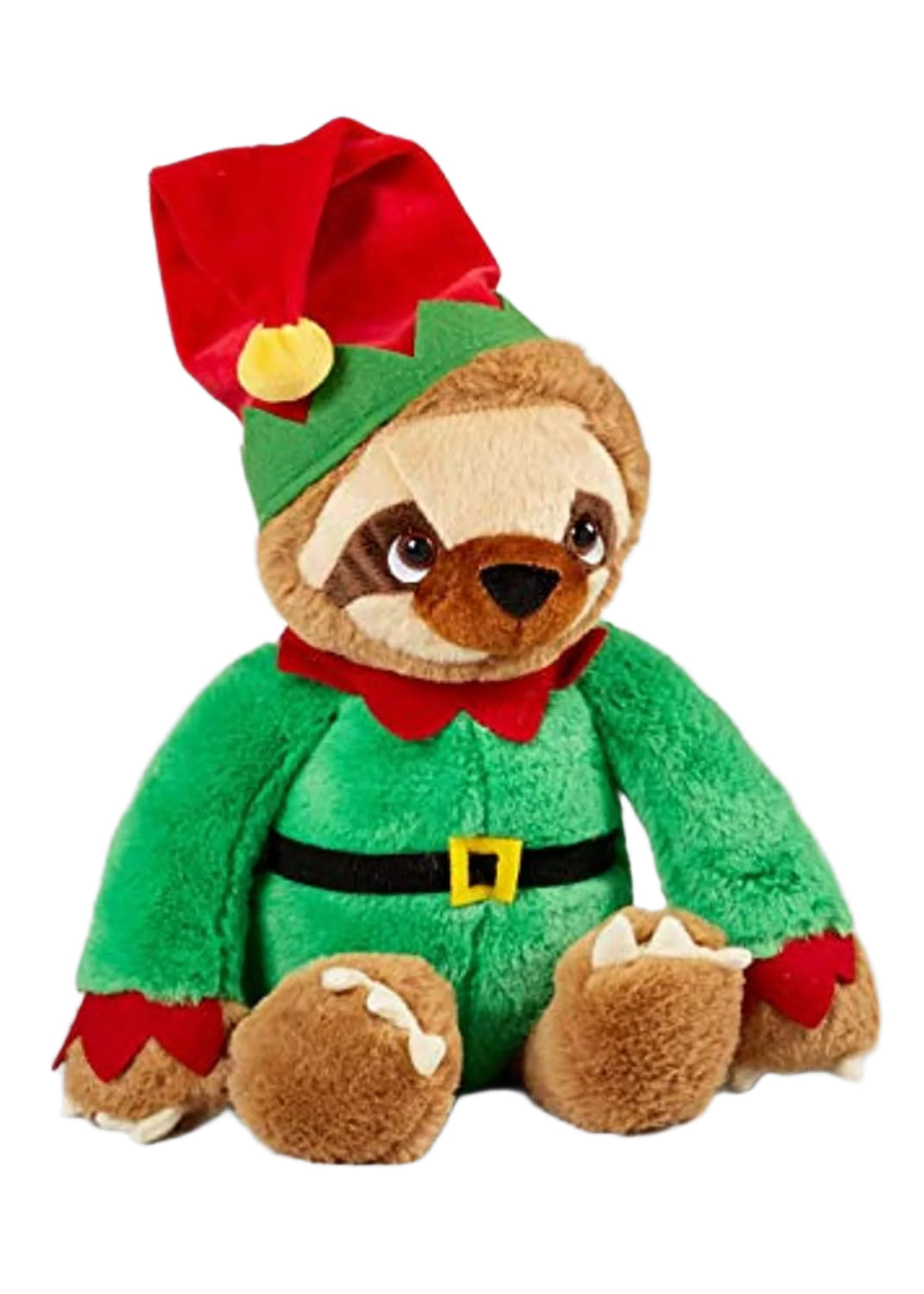 Keel Toys Sloth With Elf outfit 25cm soft toy