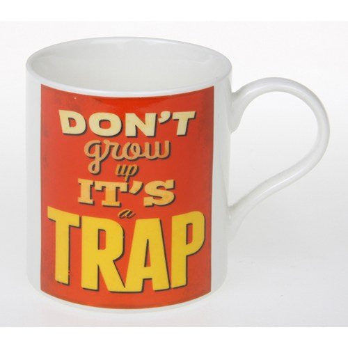 retro sayings mug grow up - hanrattycraftsgifts.co.uk