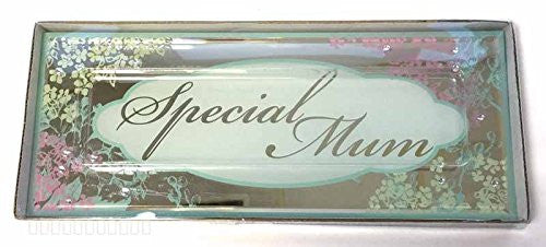 Gift For Mum Mirrored Plaque Silver Presents Ideas Mum Mother's Day Birthday - hanrattycraftsgifts.co.uk