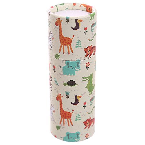 Fun Kids Colouring Pencil Tube - Zoo Design - hanrattycraftsgifts.co.uk