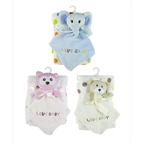 Plush Toy and Baby Blanket Set - ONLY PINK IN STOCK - hanrattycraftsgifts.co.uk