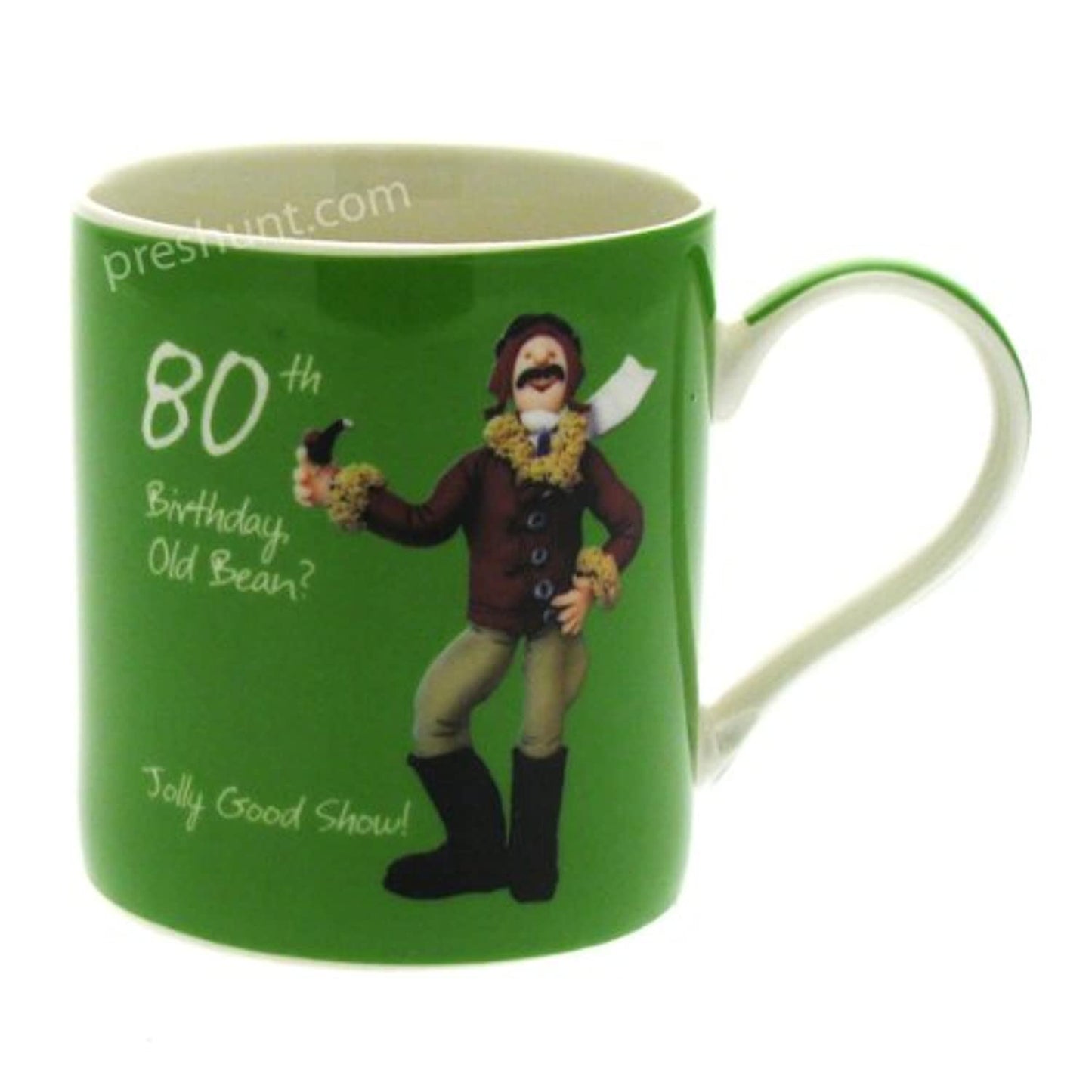80th Birthday Old Bean? - Jolly Good Show - Male Birthday Mug