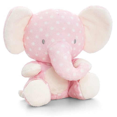 Pink Polka Dot elli Soft Plush Toy Teddy Baby Girls Cuddly - hanrattycraftsgifts.co.uk