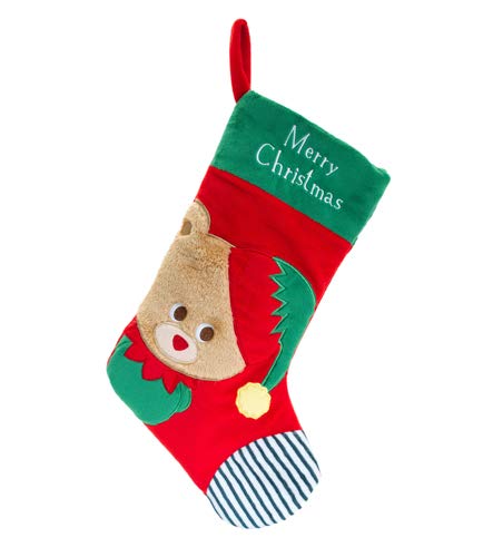 Keel Toys 40cm Christmas Pipp The Bear Stocking - hanrattycraftsgifts.co.uk