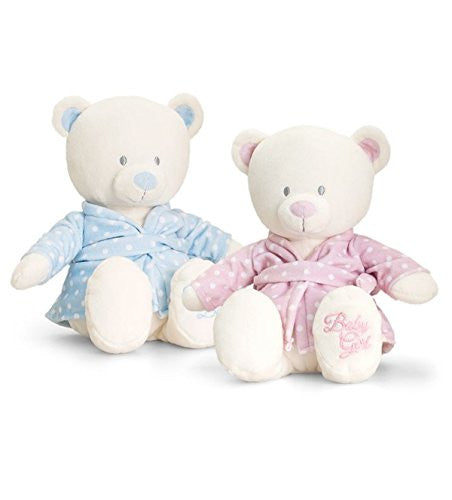 baby bear in dressing gown 25cm pink - hanrattycraftsgifts.co.uk