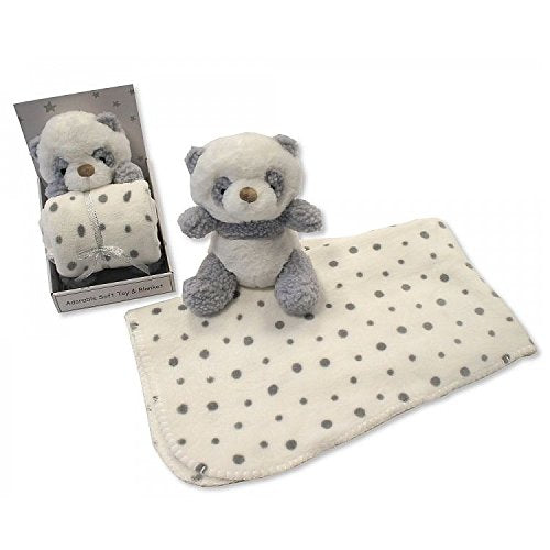 Baby Soft Toy with Blanket in Box – Panda - hanrattycraftsgifts.co.uk
